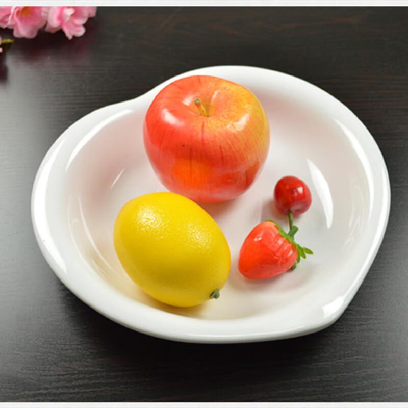 Jijun 8-inch Melamine Heart-shaped Dinner Plate