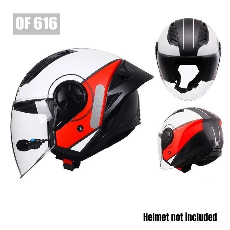 Open Face Helmet Lens for LS2 OF616 AIRFLOW II Half Helmet Motobike Silver Visors Helmet Color Lens Viseira Capacete