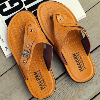 Men's PU Rubber Soft Sole Cheap Flip-flops Clearance Beach Sandals Flip Flops For Men