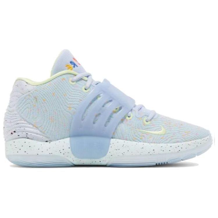 Nike KD 14 KD 14 'Enspire Friends And Family' Mid Top Basketball Shoes Men's Blue Yellow DV2098-500