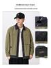Men's Designer-Style Faux Two-Piece Jacket, Spring/Autumn 2025, Loose Casual Workwear, Trendy Cotton Outerwear.
