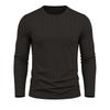 Men S Long Sleeve Crew Neck Pullover Knit T Shirt Casual Fall Winter