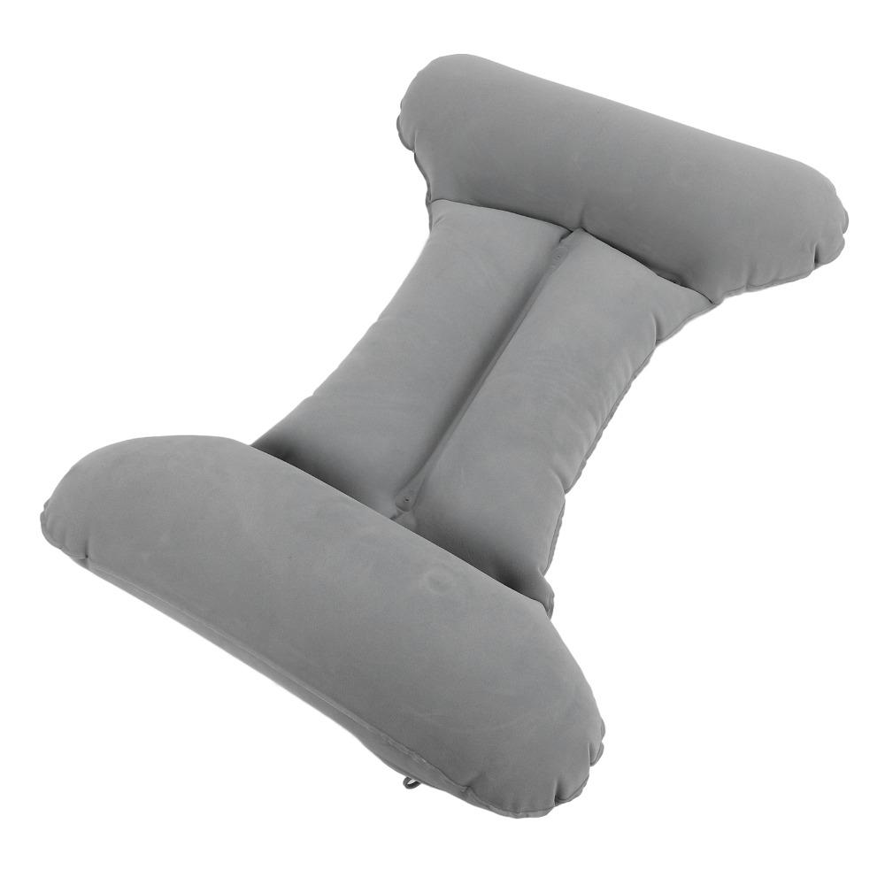 Portable Inflatable Lumbar Pillow H-Type Foldable Inflatable Waist Pillow Self Inflating Lumbar Support Pillow Airplane Travel