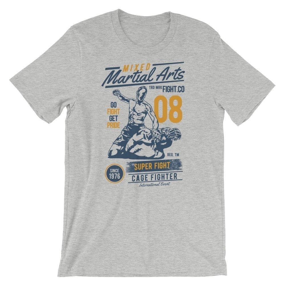 

Mixed Martial Arts T-Shirt. MMA Cage Fighter 100% Cotton Premium Tee NEW 4XL