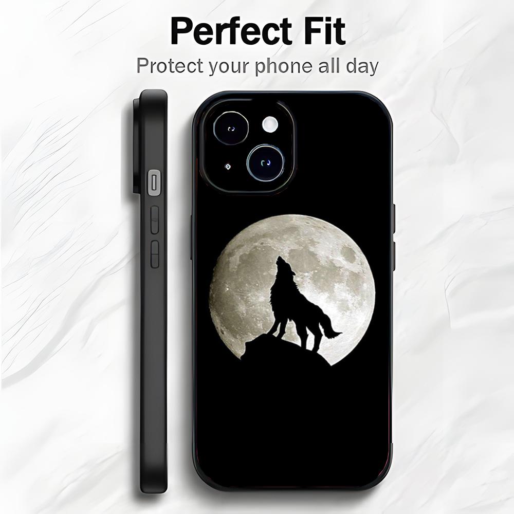 Animal The Wolf Howl Art Phone Case Phone Case Soft Packaging Lightweight For iPhone17 16 15 14 13ProMax