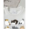 European sizes Kids' Round Neck Fashion Sweatshirt Featuring Adorable Animal Prints,  Casual Comfortable