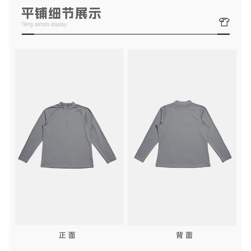 Men S Half Zip Long Sleeve Top For Sports Fitness Casual Hiking
