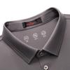 Qipai Men's Seamless Mulberry Silk Blend Short-Sleeve Polo Shirt