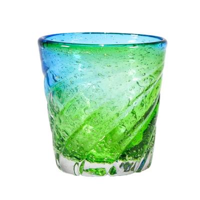 Kubakasa Ryukyu Glass - Churaumi Glass - Glow-in-the-Dark Cup - Stylish - Okinawa - Made To Order - Okinawa Souvenir - Gift - Churaumi Glass Tingara -