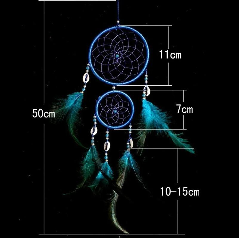 Dream Catcher with Feather Wall Hanging Decoration Ornament Gift Wind Chime  Kids Room Decoration Girls Gifts for Festival