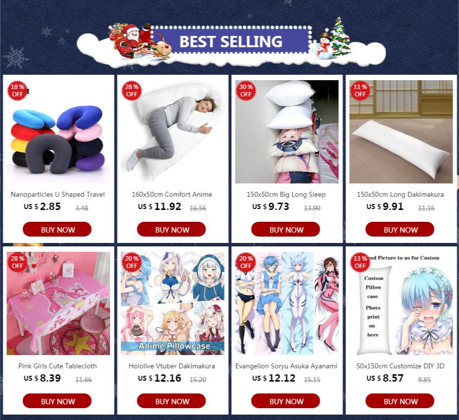 160x50cm Comfort Anime Dakimakura Body Inner Pillow Hug Decoration for Home White Column Long Pillow Cushion Against Bed Bugs
