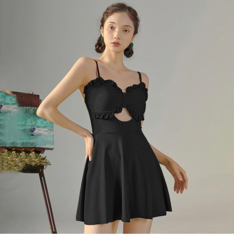 Swimwear Female Swimsuit For Women  Sling Two Piece Sun Block Long Bathing Suit For Women Tummy Control