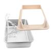Anti-splash Cover Cat Litter Box Stainless Steel Cat Toilet Cleaning Basin  Pet Supplies