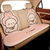 Cute Dog Car Seat Cushion Universal Four Seasons Breathable Half Pack Cartoon Rear Single Seat Cover Seat Accessories