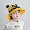Children'S Sun Hat Summer Cute Handshake Panda Bucket Hat Outdoor Travel Breathable Sun Hat Whistle
