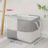 M-40x30x30CM Sundries Sorting Basket Linen Folding Storage Box Home Supplies Organizer for Socks Underwear Baby Toys