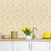 Golden Geometry Modern Fashion Self Adhesive Wall Cover Home Ornament Building Materials Tv Background Wall Pvc Wall Cover X