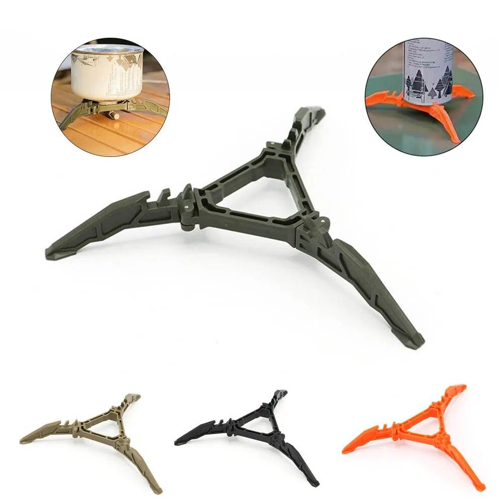 Gas Tank Bracket Foldable Fuel Can Stabilizer Anti Dumping Tripod for Outdoor Camping Hiking Cooking Cookware Accessories