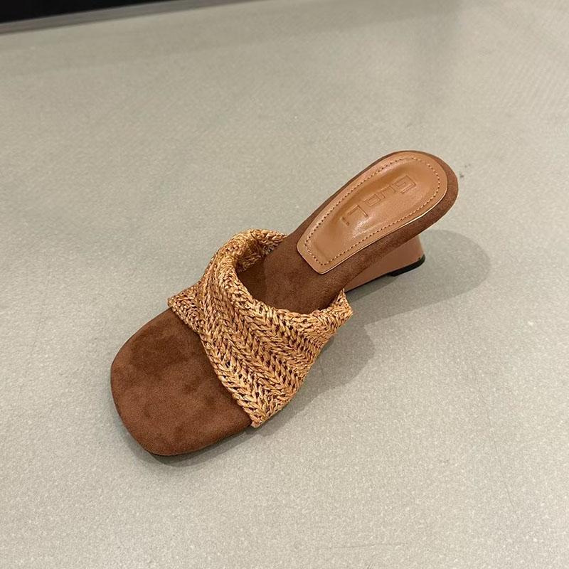 Fashion Fashion Wedges Summer Beach Slides Women Heeled Sandals Shoes Female Wedges Sandals Slippers Shoes For Ladies New In 2025