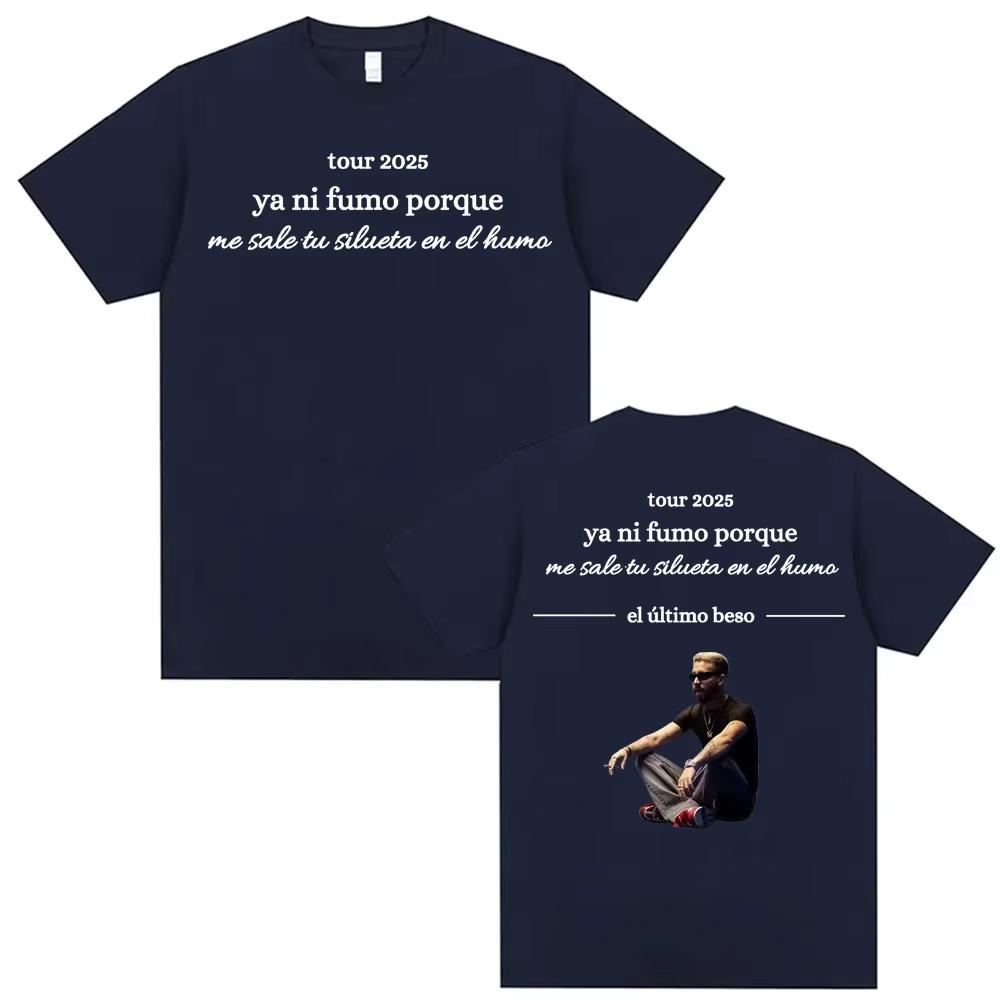 Mora Ya Ni Fumo Porque El Ultimo Beso Printed Tee Shirt Mens Clothing High Street Vintage Tshirt Pure Cotton Summer T Shirt