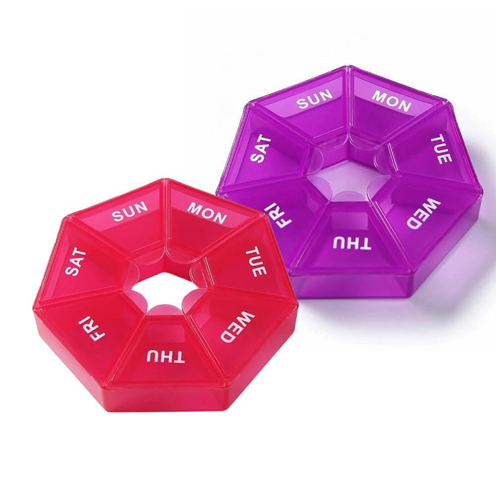 New Hot Mini Portable Travel Weekly 7 Grids Pill Case Box Organizer Tablet Holder Storage Container for Vitamin Medicine FishOil