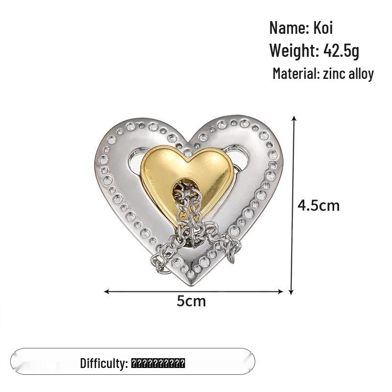 Zinc Alloy Kongming Puzzle Lock: Disentanglement Ring Educational Toy