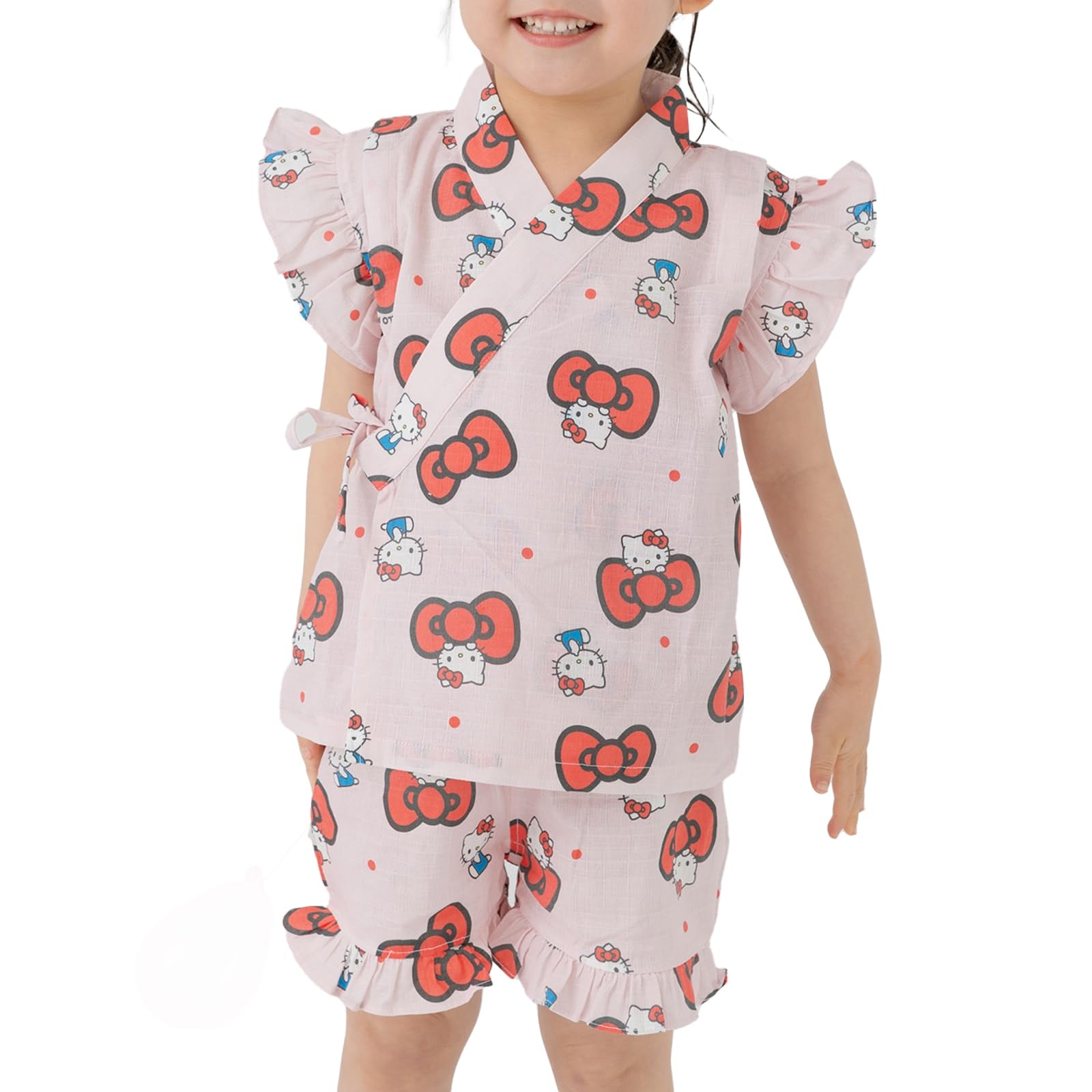 

Комплект джинбэй Hello Kitty для малыша [chil2] Дети, Детская одежда, Одежда, Юката, Для девочек, 100% хлопок, Сплошной рисунок, Sanrio, SANRIO,