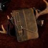 Quality Leather Male Casual Design Messenger Crossbody Bag Multifunction Fashion Travel Belt Waist Bag