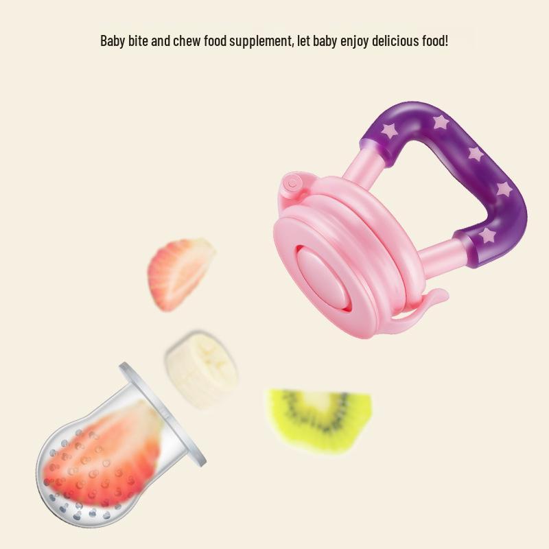 Silicone Baby Fruit & Veggie Teething Pacifier Feeder