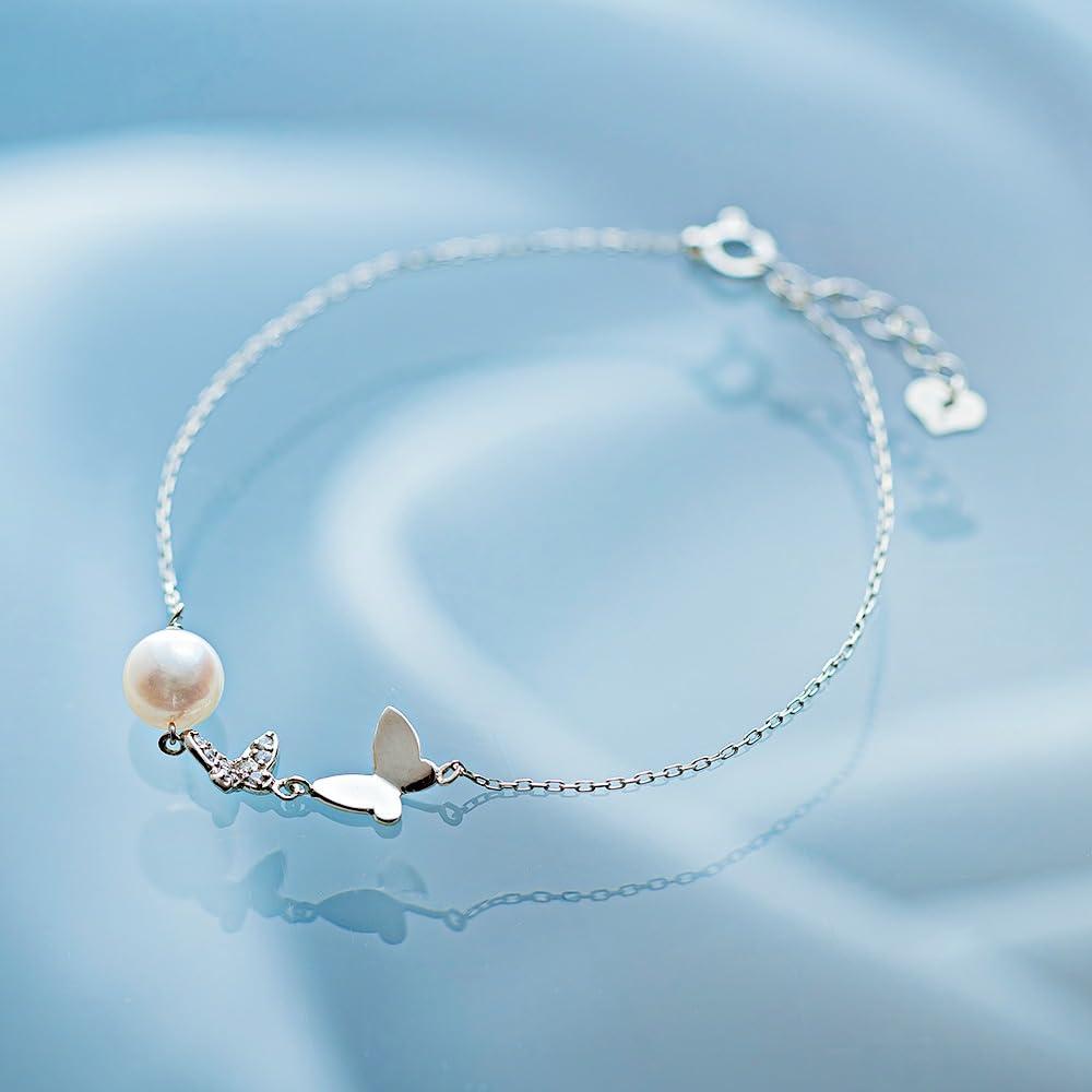 Euphoria Pearl Bracelet in Platinum for Women [Gift Wrapped]