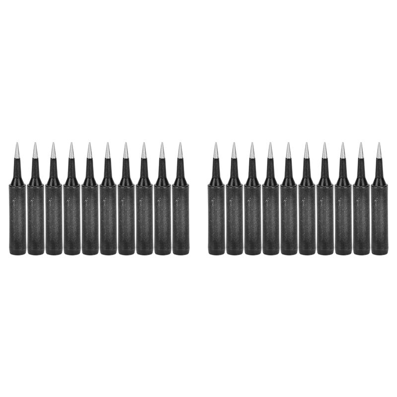 Easy Use 20Pcs 900M-T-I Series Soldering Iron Tips Soldering Bits Welding Industrial More Tool For 900M‑ESD 907 907‑ESD 933