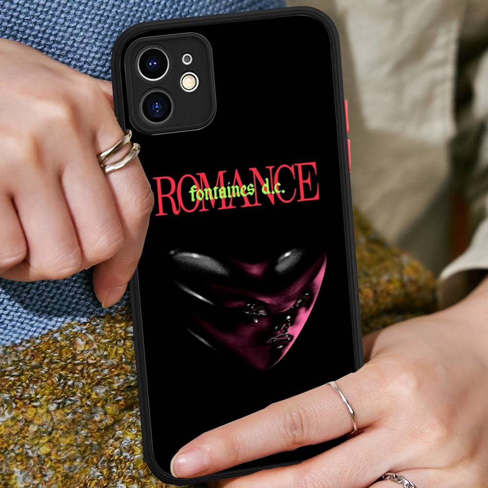 

Band F-Fontaines DC Romance For Silicone Matte Phone Case For iPhone 16 Pro Max 15 14 13 12 11 X XS MAX iphone 16 pro