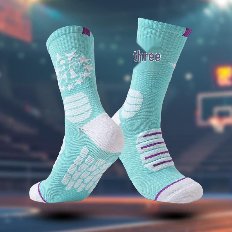 Unisex Prodyšné Protiskluzové Ponožky do Půli lýtek pro Maratonský Běh a Basketbal - Odolné & Odolné proti Opotřebení