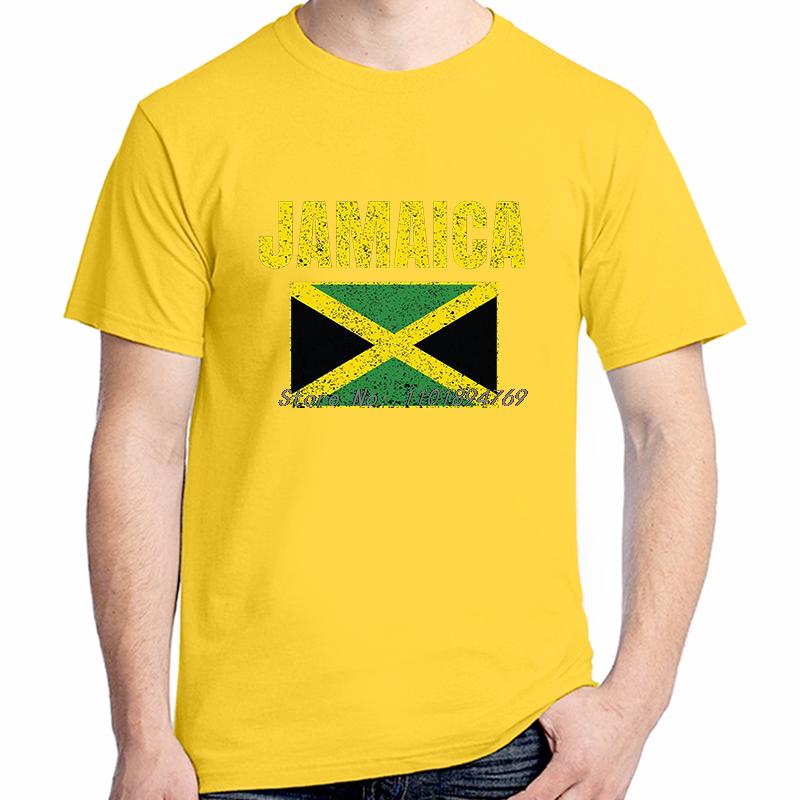 Jamaican Flag Vintage Jamaica Country Gift T Shirt Unisex 100 Cotton Graphic T Shirts Tees Tops Short Sleeve Tshirt Unisexs Clothes