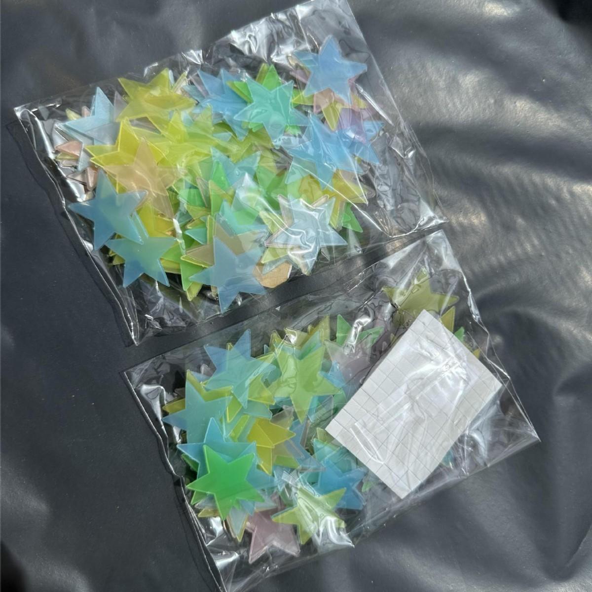 

100 шт. наклейки на стену, светящиеся в темноте, детские, детские, спальни, домашний декор, цветные звезды, светящиеся флуоресцентные наклейки на стену, наклейка