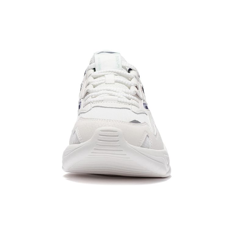 Li Ning Jing Ying Non-Slip Wear-Resistant Low-Top Sports Casual Shoes Men Sneakers White Blue AGLS053-3