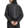 adidas Piping Woven Sports Casual Comfortable Long Sleeve Jacket Women Jacket Black Dark-Gray JJ1078