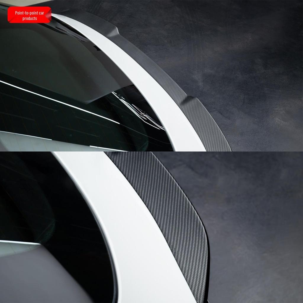 Porsche Macan Carbon Fiber Exterior Trim Kit: Door Panels, Mirrors, Wing