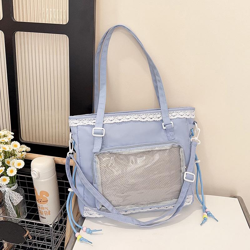 Japanese Two-Dimension Bag Kawaii Kawaii Shoulder Bag Transparent Shoulder Bag Organized Itabag For Anime Events Conventions