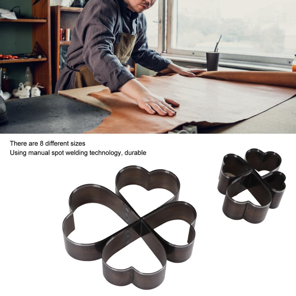 8PCS with Storage Box Heart Shape Punching Tool Heart Shapes Hollow Punch Set for DIY Crafts