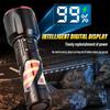 High-power LED aluminum flashlight Rechargeable torch Outdoor searchlight Portable camping light With telescopic zoom