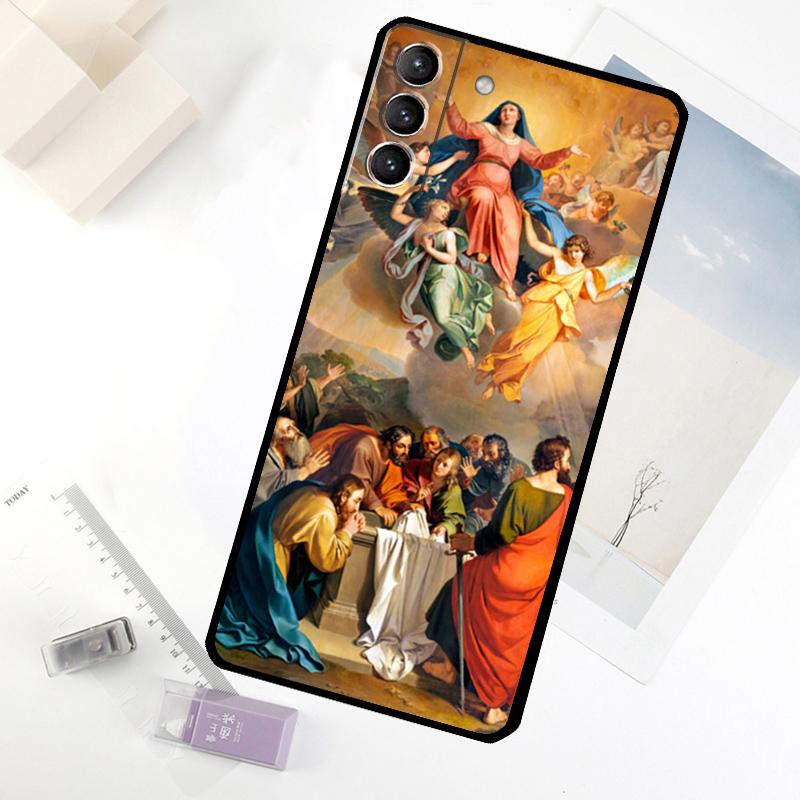 Jungfrau Maria Hoffnung Religiöse Kunst Handyhülle Für Samsung Galaxy S25 S24 S23 S22 S21 S20 S26 Ultra S10 Plus S23 FE S25 FE Hülle