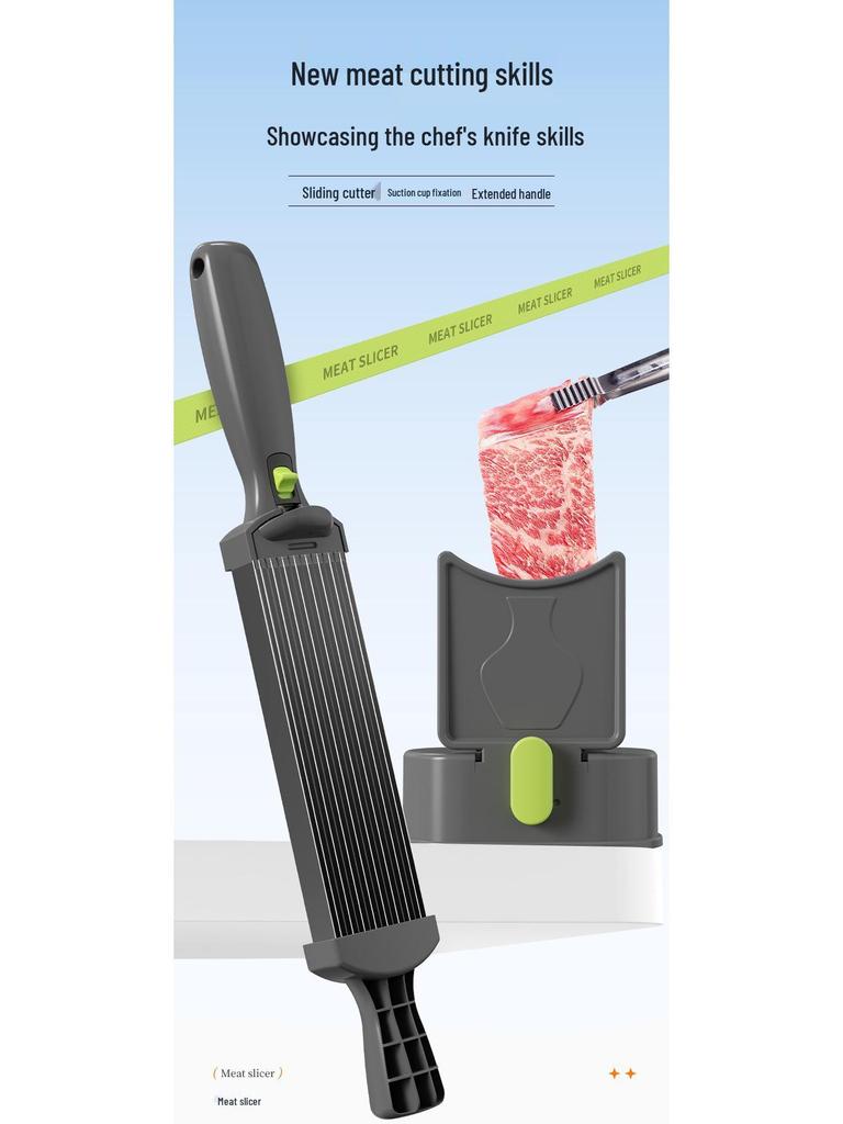 Effortless Meat Slicer for Fresh Beef - Easy To Clean, Perfect for Home Kitchens