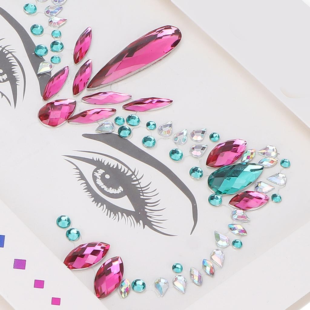 DIY Makeup Face Jewels Glitter Shiny Temporary Face Rhinestones Stickers Decorations
