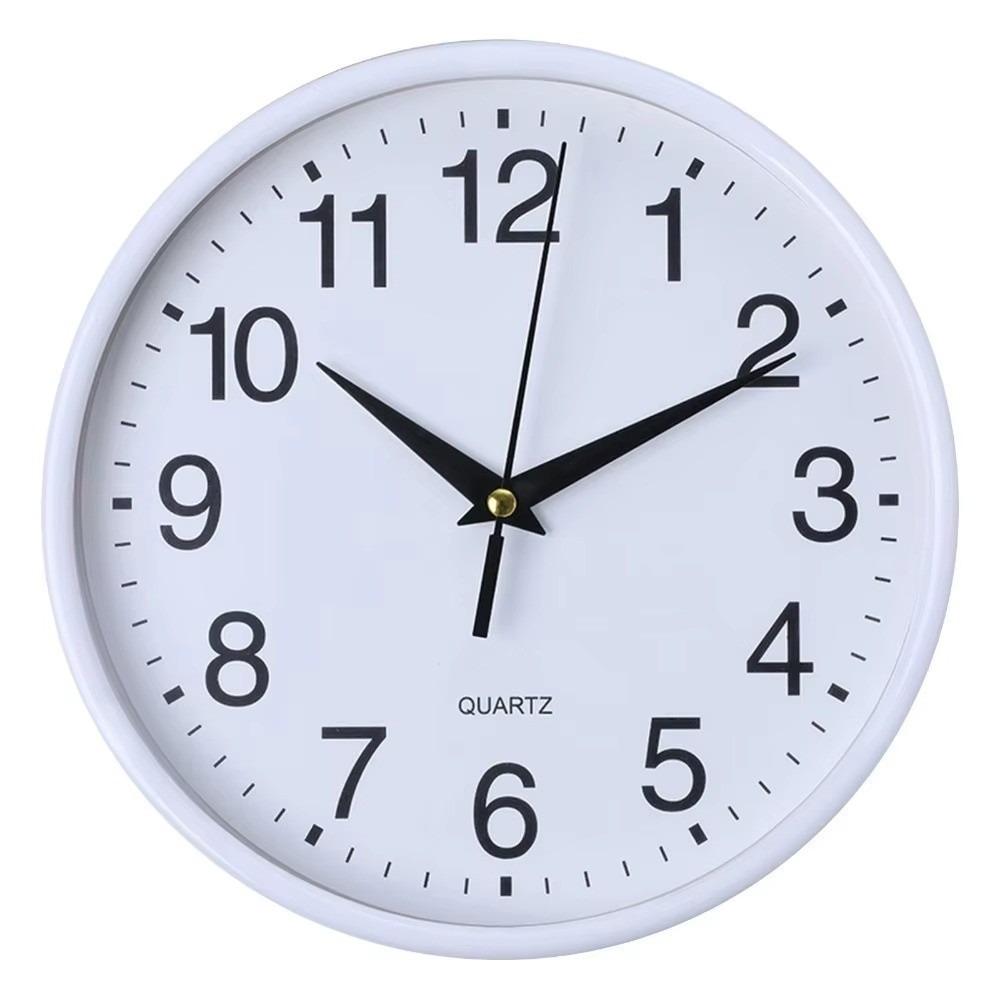 

New 8 Inch Round Wall Clocks Easy-to-read Battery Operated Wall Mounted Clock Accurate Numerals Hanging Clock Living Room
