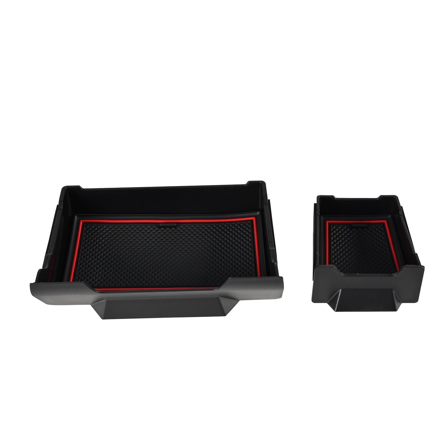 Storage Drawer Console Armrest Box Storage Box Phone Holder Organizer Case Car Accessories For Toyota 4runner 2014 2015-2024 2pcs