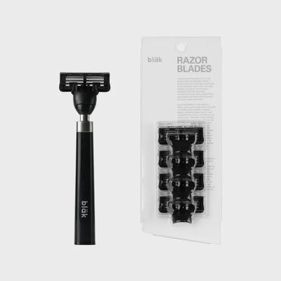 Block Razor + Razor Blade (4 Pack) Set