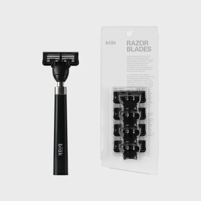 Block Razor + Razor Blade (4 Pack) Set