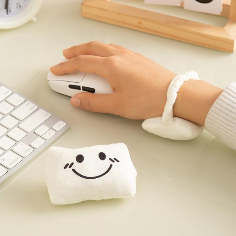 

Cute Expression Wrist Rest Mini Pillow Support Comfortable Reduce Fatigue Anti-Wear Wrist Protector Mouse Pad Office Supplies