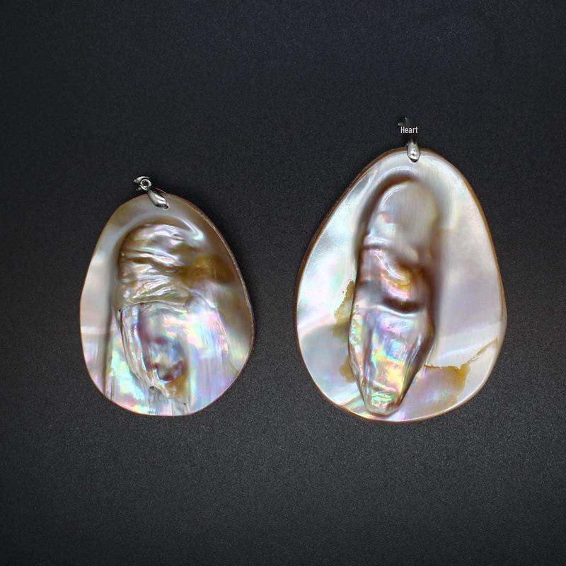 Elegant Natural Mother-of-Pearl Pendant Necklace